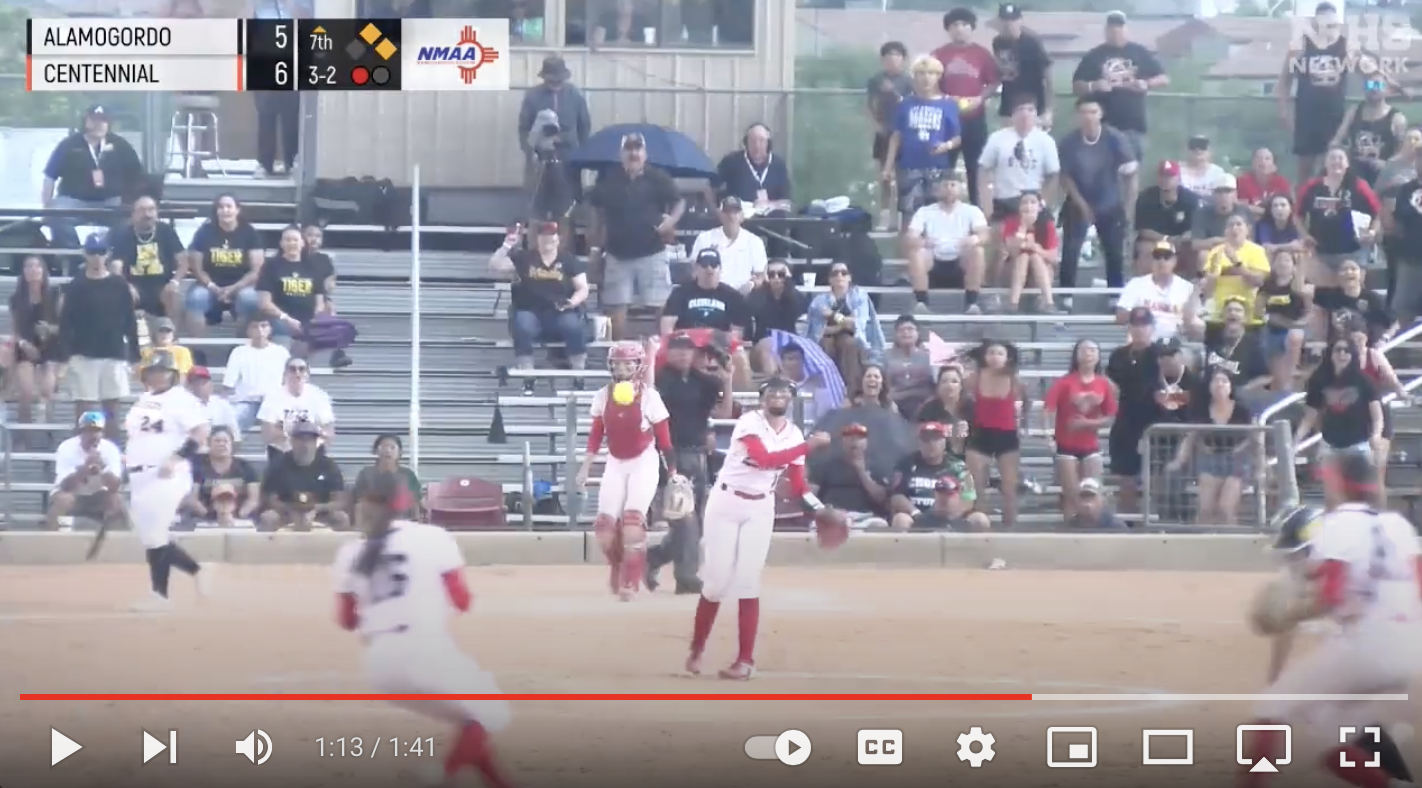 Centennial Comes Back from Round 2 Loss to WIN 2024 NMAA Softball Championship [Video Content]